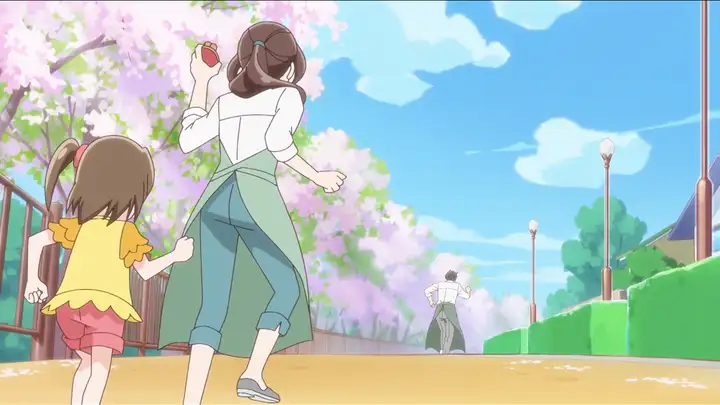 パスタを買いに行く父と、父に財布を渡しに行く母と妹