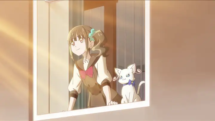 夕日に向かって前向きになったまゆ