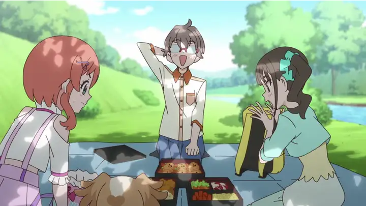 弁当を披露する悟